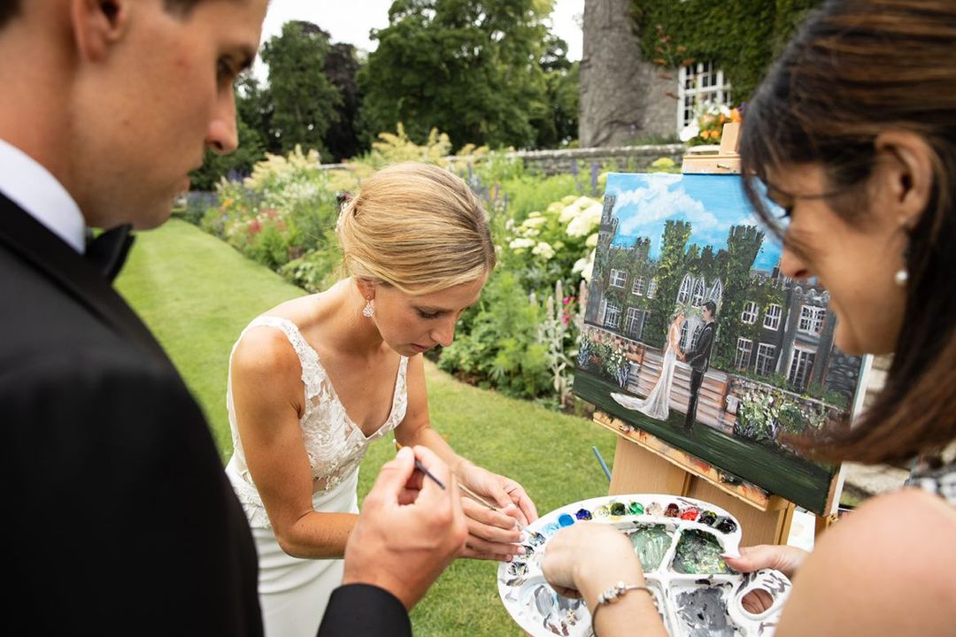 Pre-wedding planning for live painting